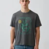 Zwaar, relaxed T-shirt met print