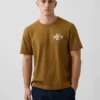 Zwaar, relaxed T-shirt met print