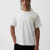 Zwaar, relaxed T-shirt met print