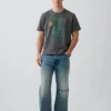 Zwaar, relaxed T-shirt met print
