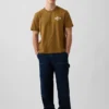 Zwaar, relaxed T-shirt met print