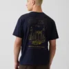 Zwaar, relaxed T-shirt met print
