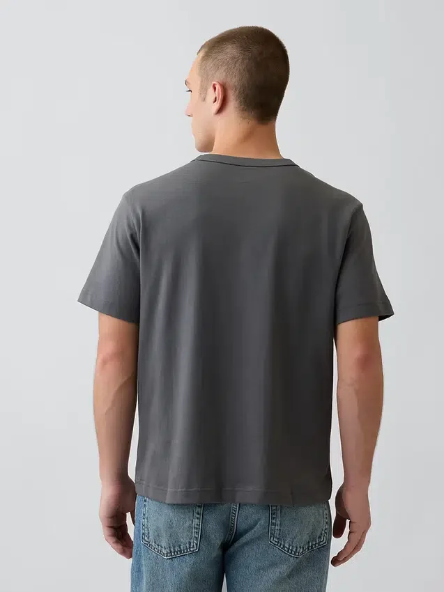 Zwaar, relaxed T-shirt met print