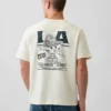 Zwaar, relaxed T-shirt met print