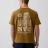 Zwaar, relaxed T-shirt met print