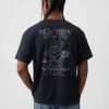 Zwaar, relaxed T-shirt met print