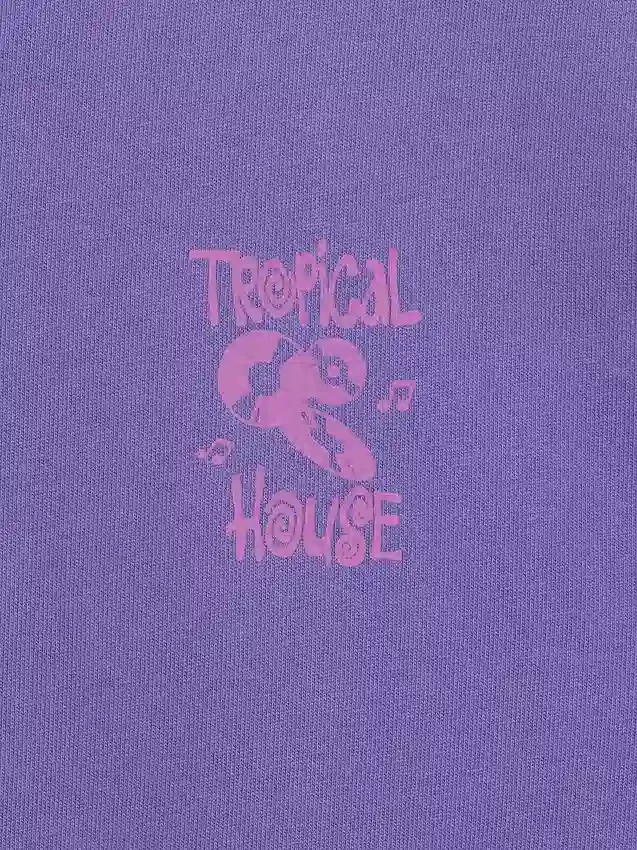 Zwaar, relaxed T-shirt met print