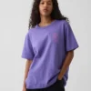 Zwaar, relaxed T-shirt met print