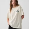 Zwaar, relaxed T-shirt met print