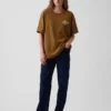 Zwaar, relaxed T-shirt met print