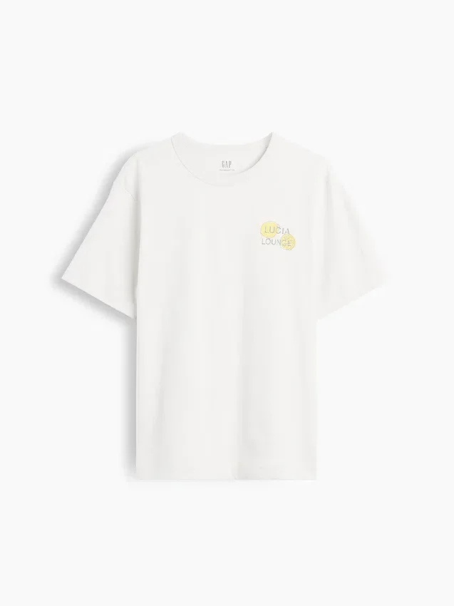 Zwaar, relaxed T-shirt met print