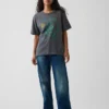 Zwaar, relaxed T-shirt met print