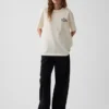Zwaar, relaxed T-shirt met print