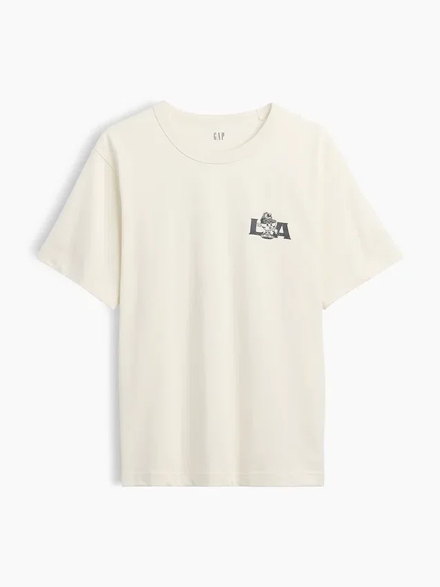 Zwaar, relaxed T-shirt met print