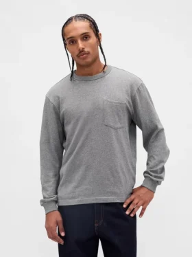 Zwaar, ruimvallend T-shirt