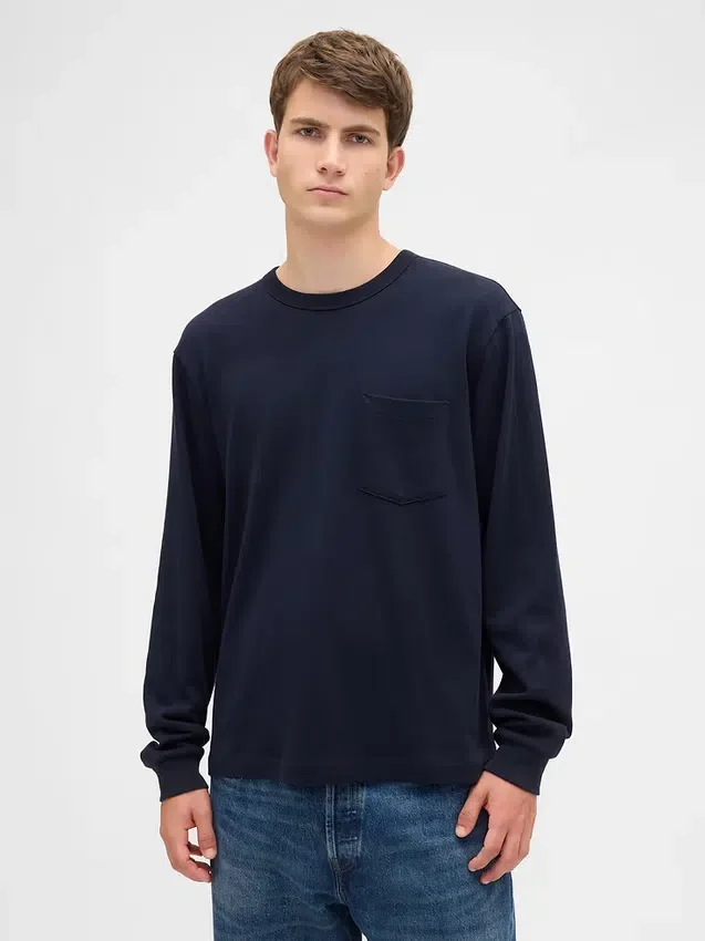 Zwaar, ruimvallend T-shirt