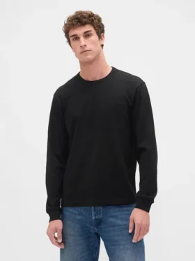 Zwaar, ruimvallend T-shirt