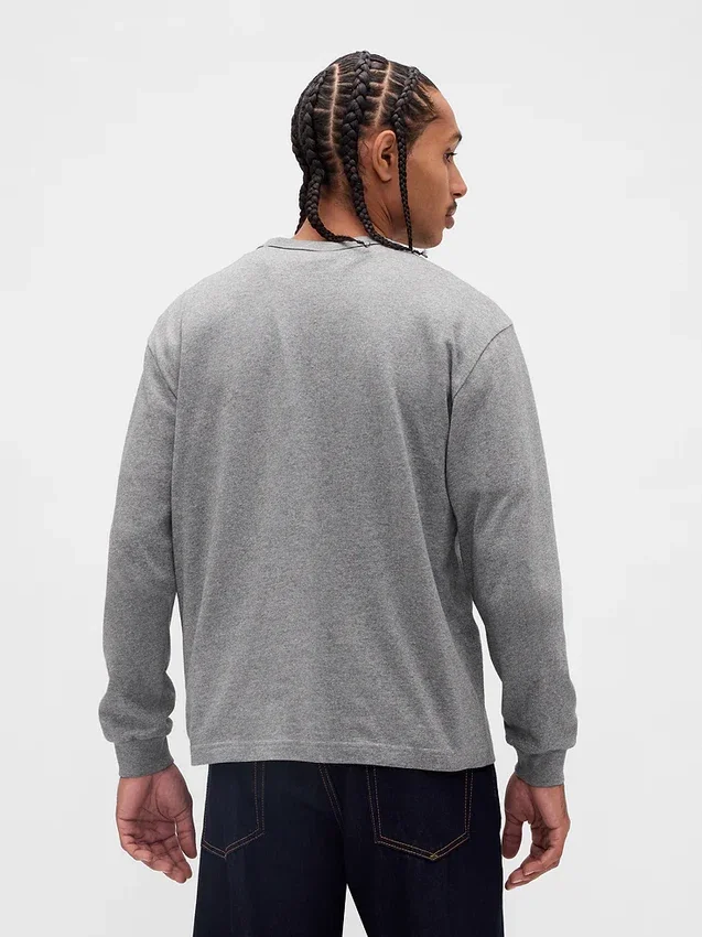 Zwaar, ruimvallend T-shirt