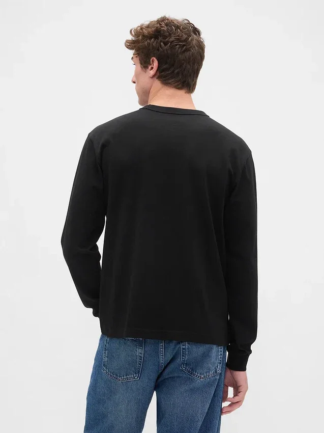 Zwaar, ruimvallend T-shirt