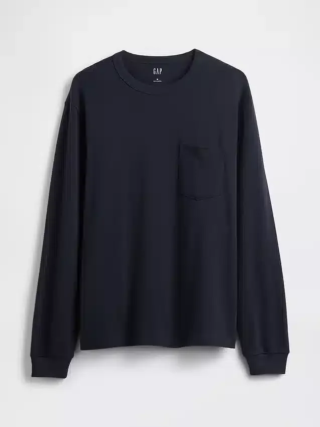 Zwaar, ruimvallend T-shirt