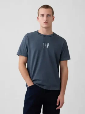 Zwaar T-shirt met logo en relaxte pasvorm