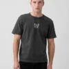 Zwaar T-shirt met logo en relaxte pasvorm