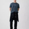 Zwaar T-shirt met logo en relaxte pasvorm
