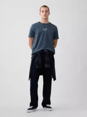 Zwaar T-shirt met logo en relaxte pasvorm