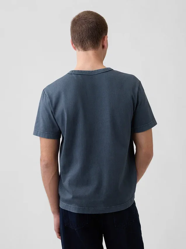 Zwaar T-shirt met logo en relaxte pasvorm