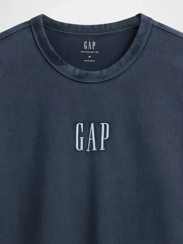 Zwaar T-shirt met logo en relaxte pasvorm