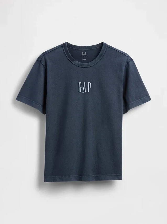 Zwaar T-shirt met logo en relaxte pasvorm