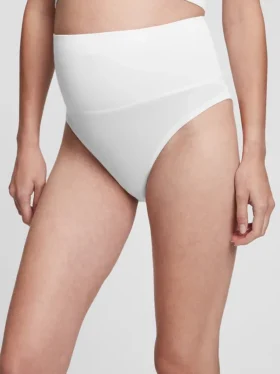 Zwangerschaps- en kraambikini met hoge taille en stretch