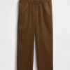 Zwangerschapskleding-broek van twill met onderbuikband
