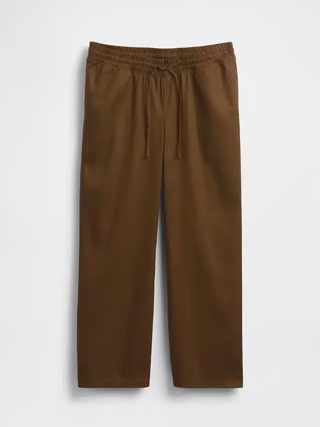 Zwangerschapskleding-broek van twill met onderbuikband