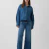 Zwangerschapskleding-Jeans met breed been en volledig paneel