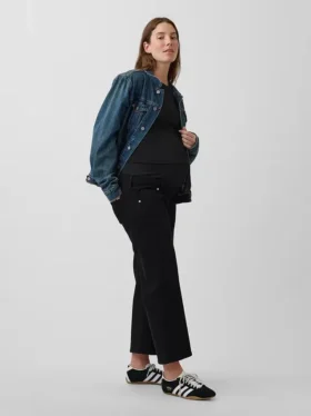 Zwangerschapskleding-Jeans met breed been en volledig paneel