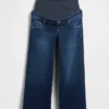 Zwangerschapskleding-Jeans met breed been en volledig paneel