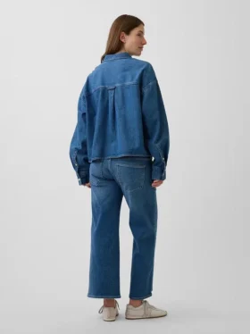 Zwangerschapskleding-Jeans met breed been en volledig paneel