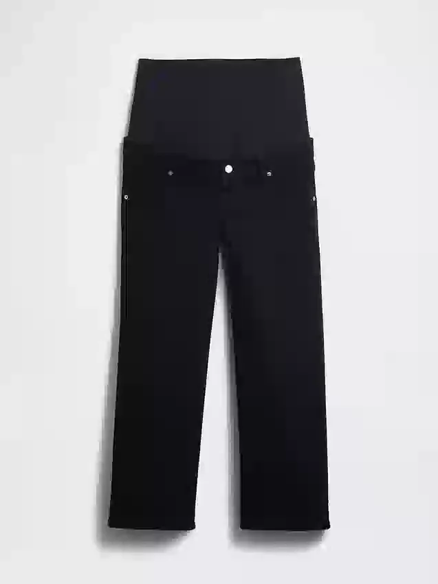 Zwangerschapskleding-Jeans met breed been en volledig paneel