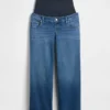 Zwangerschapskleding-Jeans met breed been en volledig paneel