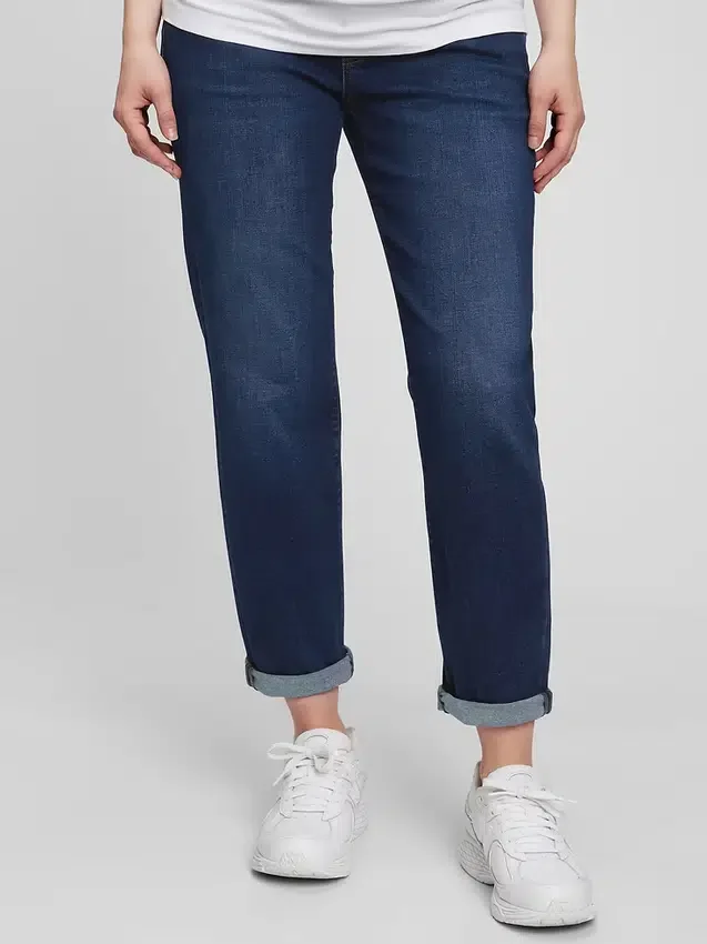 Zwangerschapskleding-Jeans met volledig paneel en slanke pasvorm