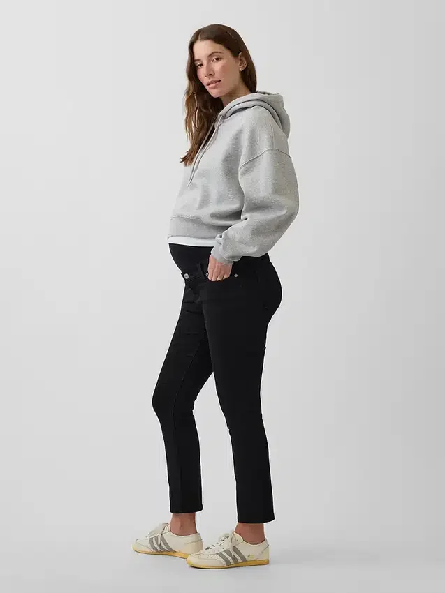 Zwangerschapskleding-Jeans met volledig paneel en slanke pasvorm