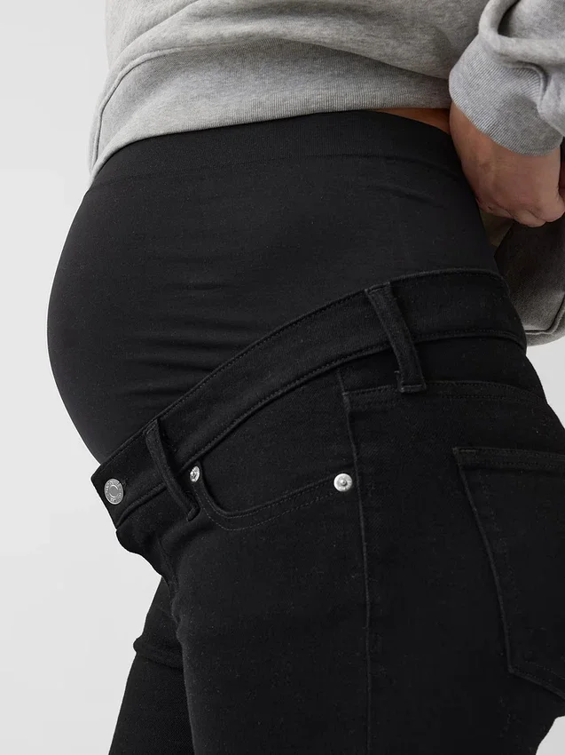 Zwangerschapskleding-Jeans met volledig paneel en slanke pasvorm