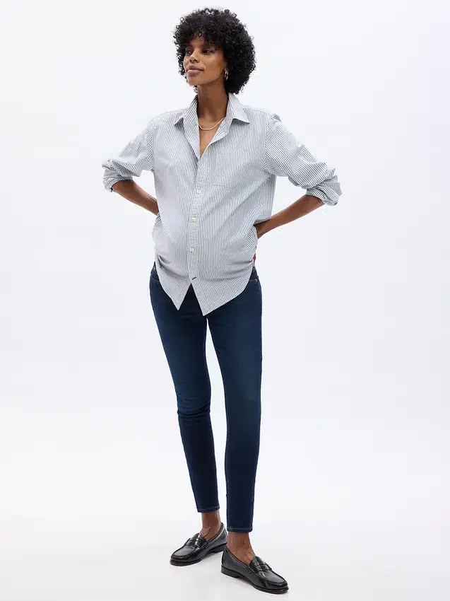 Zwangerschapskleding-Jeans met volledig paneel, True Skinny-pasvorm