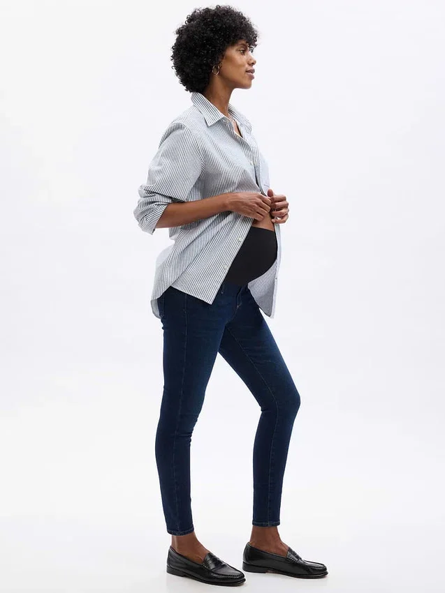 Zwangerschapskleding-Jeans met volledig paneel, True Skinny-pasvorm