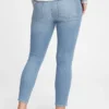 Zwangerschapskleding met echte tailleband, volledig paneel en versleten details, skinny, enkellengte
