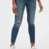 Zwangerschapskleding met versleten look en volledig paneel