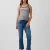 Zwangerschapskleding met volledig paneel, '90s slim straight crop