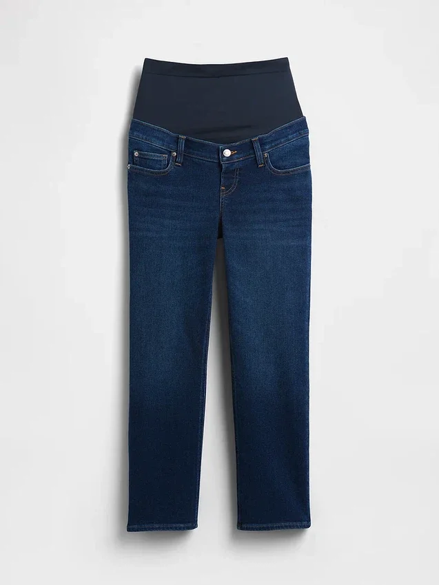 Zwangerschapskleding met volledig paneel, '90s slim straight crop