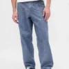 Zware chambray baggy Jeans